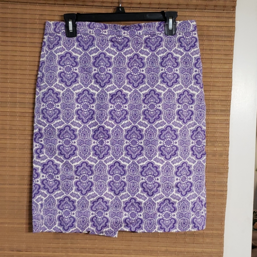 J. CREW NO. 2 Pencil skirt paisley print